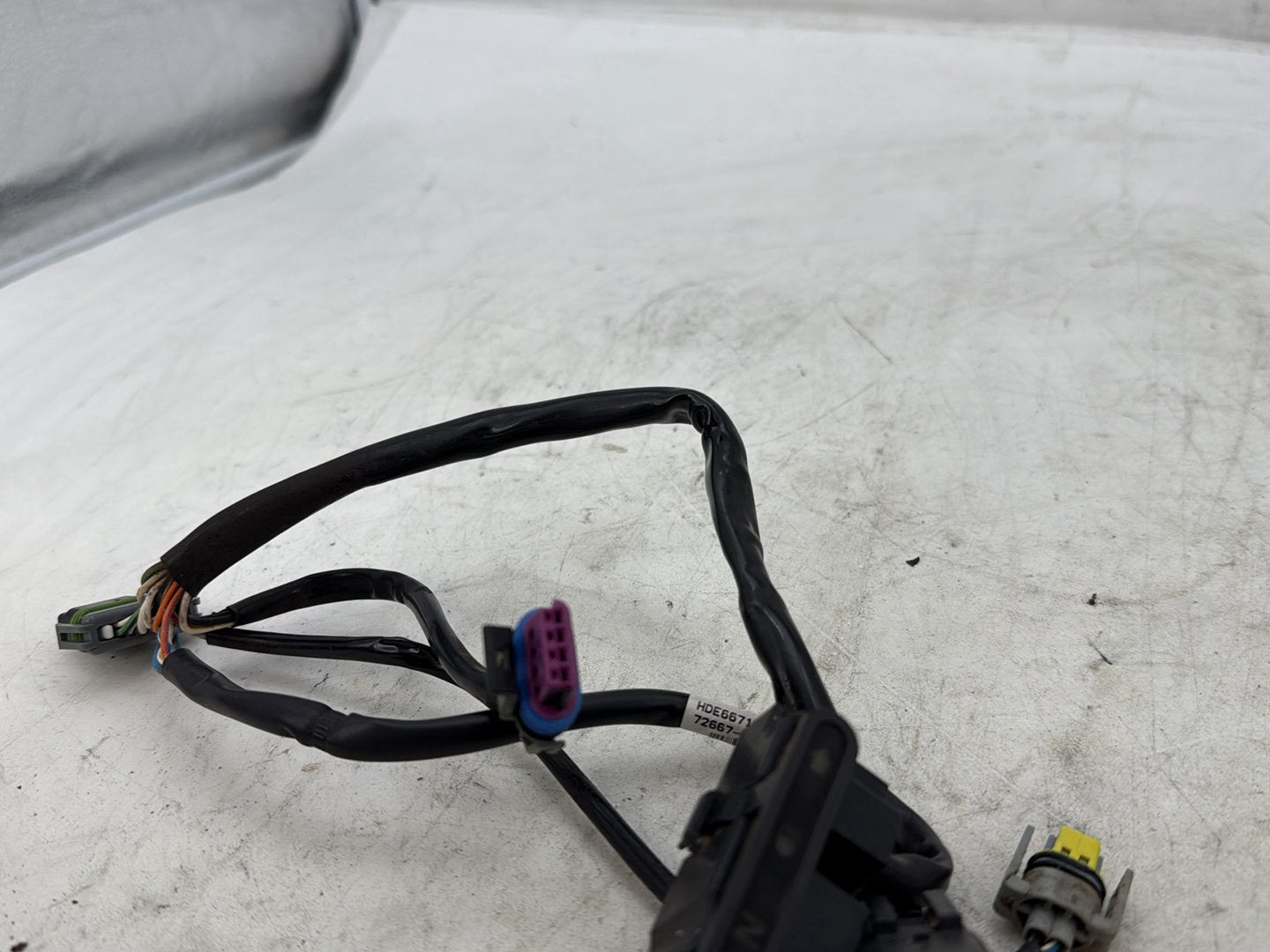 2012 Harley Dyna FXDF Fat Bob OEM Dash Indicator Lamp Wire Plug In