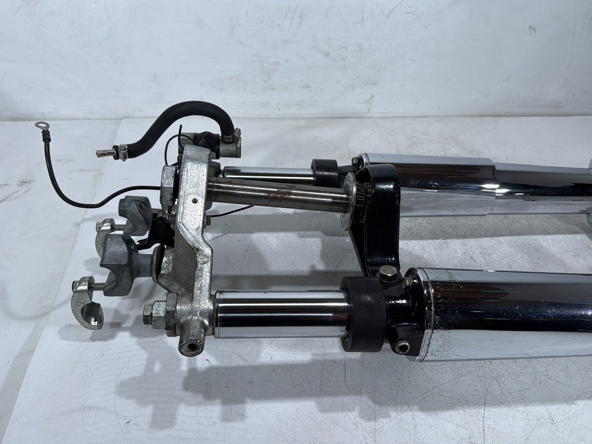 1992 Harley Electra Touring Front Triple Tree Set & LH RH Fork Legs Sliders