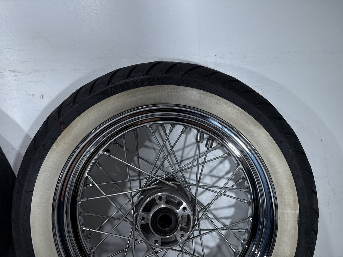 2004 Harley Road King Touring Classic OEM Front Rear Wheel Rim Tire Spoked 16"