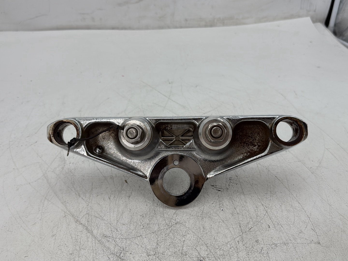 1998 Harley Softail Custom FXSTC OEM Front Fork Upper Triple Tree Clamps