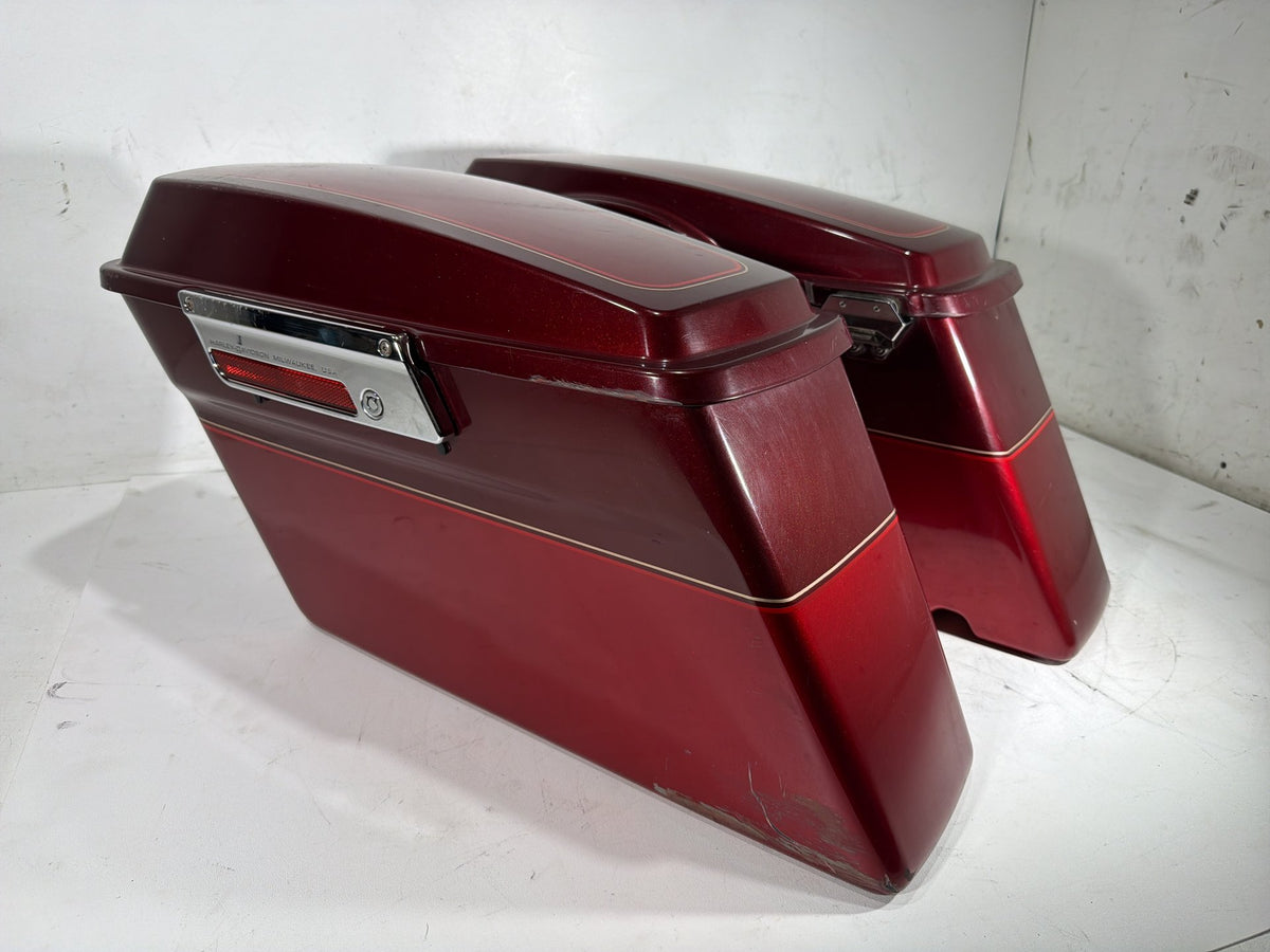 2008 Harley Electra Glide Touring Ultra OEM Left Right Saddlebags Luggage NOKey