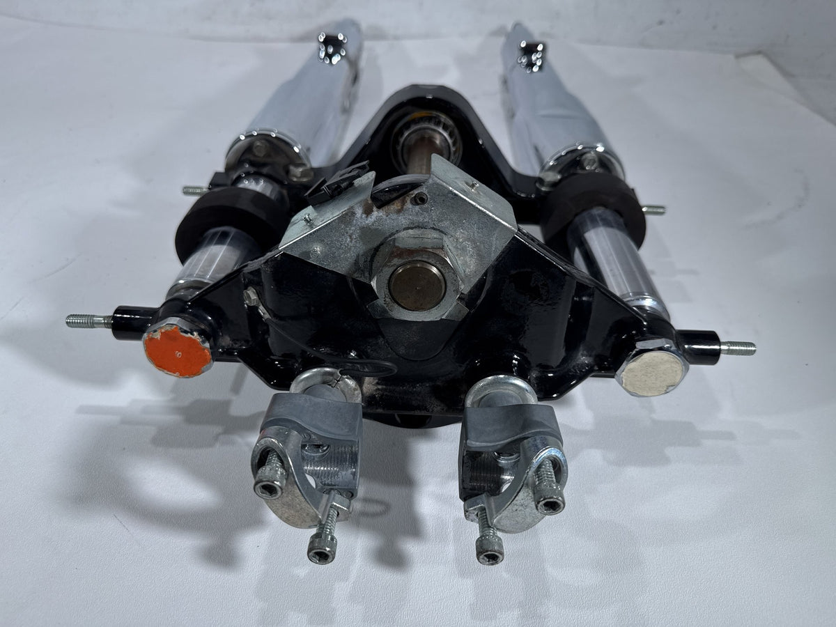 04 Harley Road King Touring OEM Front Triple Tree Set & LH RH Fork Legs Sliders