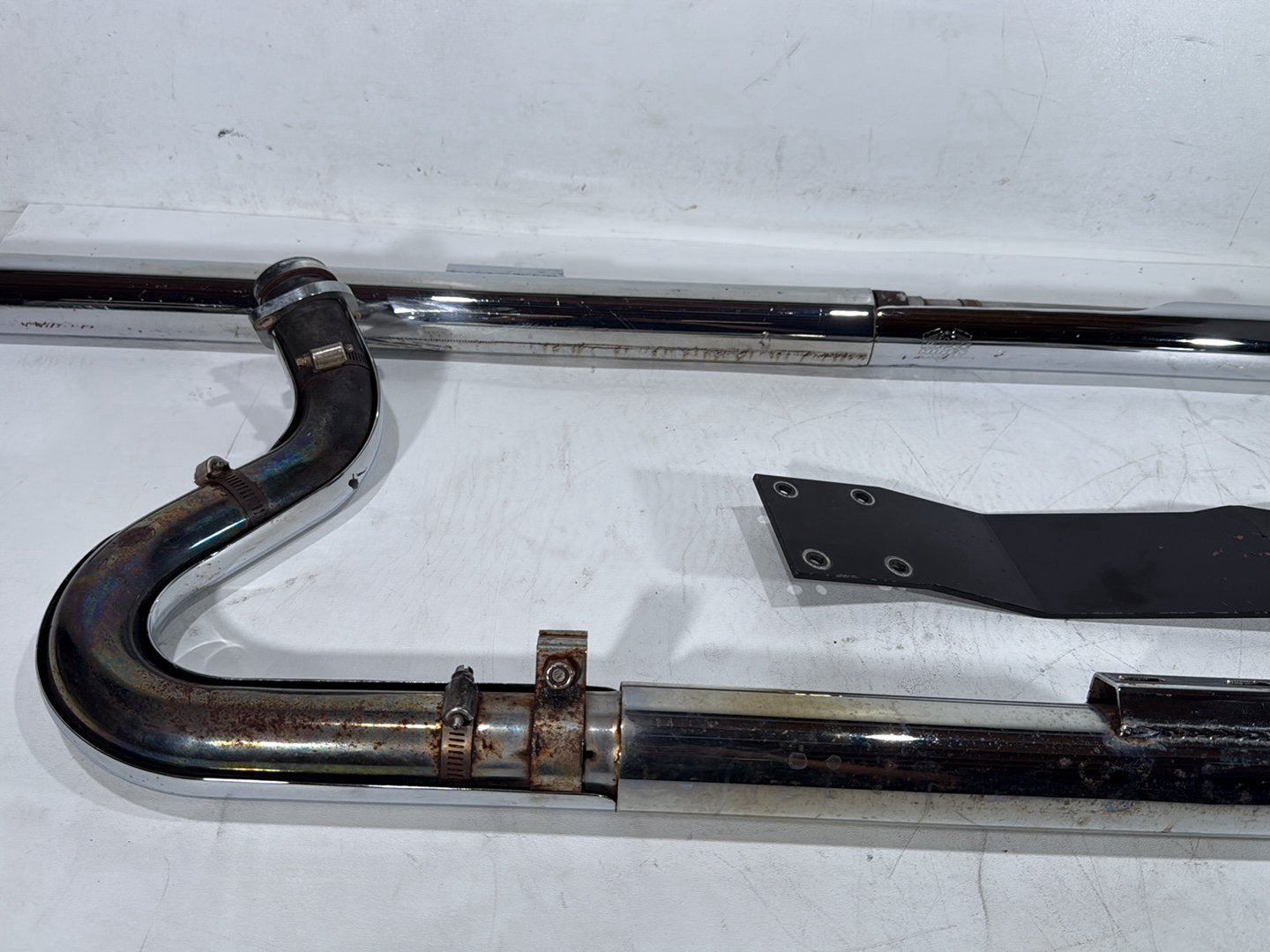 2000 Harley Dyna FXDWG Wide Glide OEM Exhaust Header Pipes Muffler