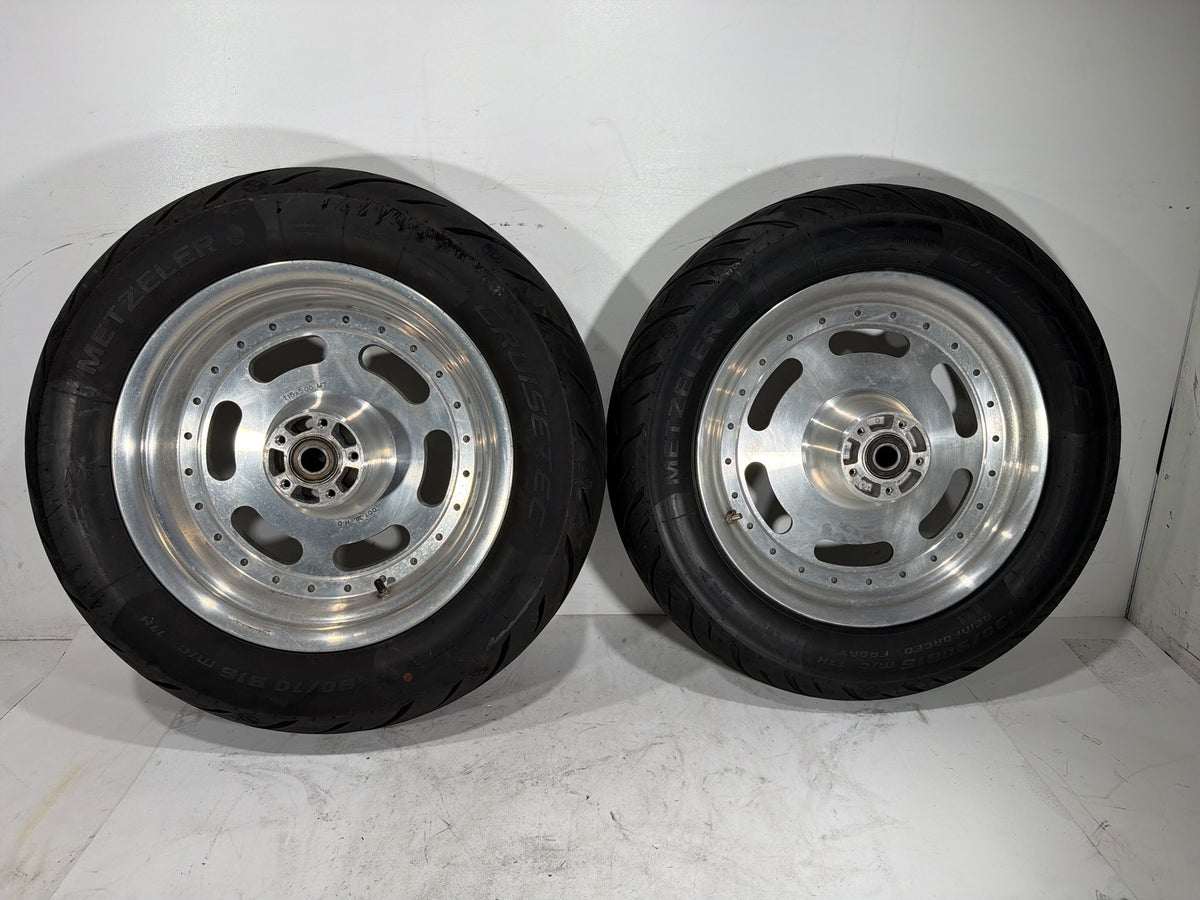 2012 Harley Dyna Fat Bob OEM Front Rear Wheel Rim Tire 130/90B16, 180/70B16 16"