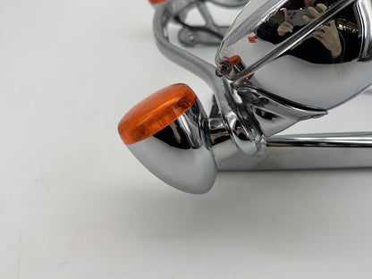2008 Harley Softail Deluxe FLSTN OEM Front Turn Signal Indicators Aux Light Bar