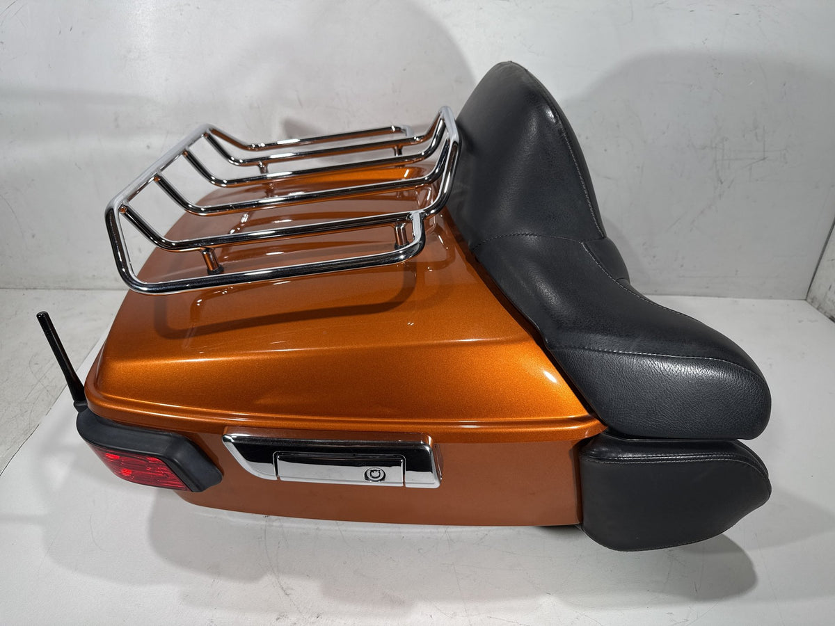 2014 Harley Electra Glide Touring Ultra OEM Pass Backrest Tour Pak Luggage NOKey