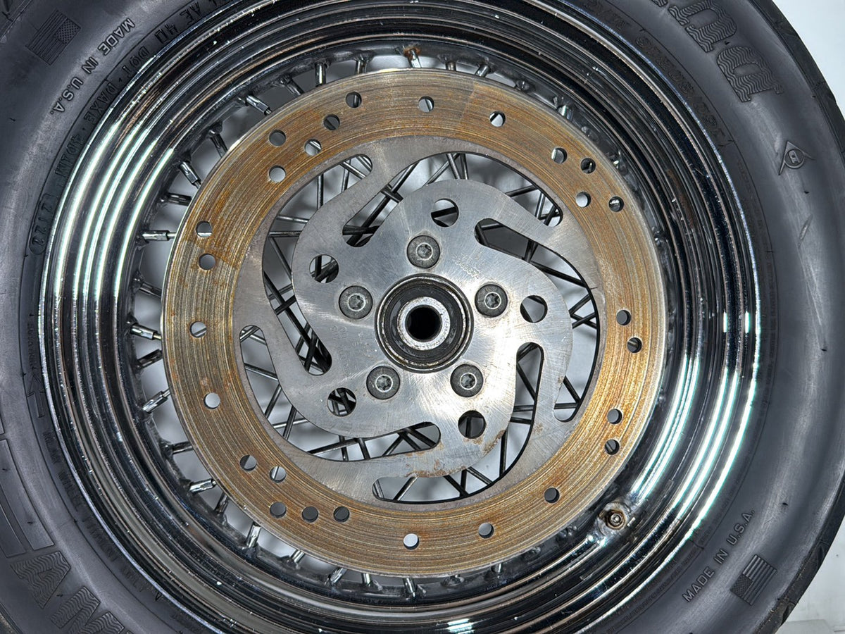 2005 Harley Heritage Softail Front Rear Wheel Rim Tire 130/90B16 150/80B16