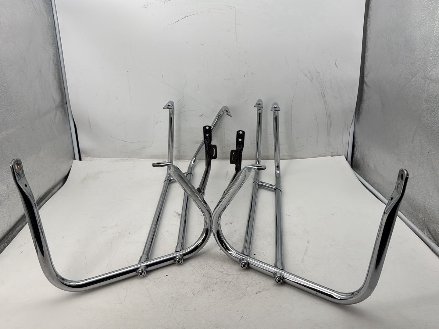 2007 Harley Touring FLHTP Electra Glide Police OEM Rear Left Right Saddlebag Guard Rails Bar