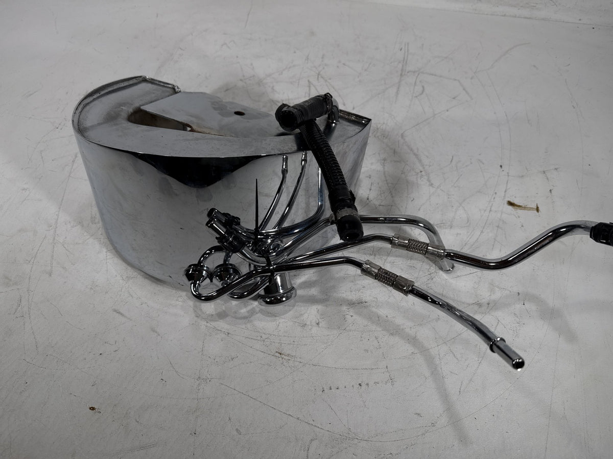 03 Harley Softail Deuce FXSTDI OEM Oil Tank Reservoir Bottle Canister & Dipstick