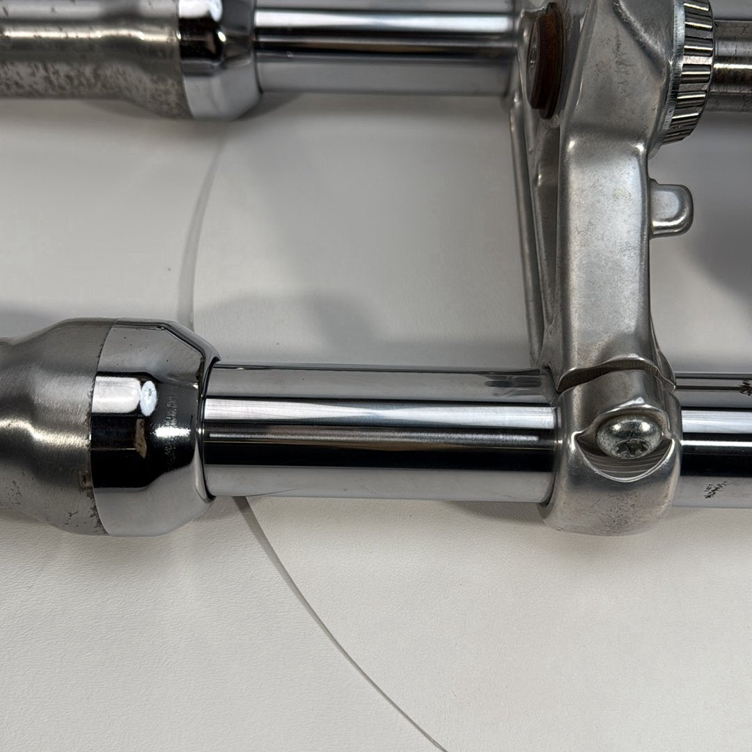 1986 - 2003 Harley-Davidson Sportster Hugger 883 Front Triple Tree Set & LH RH Fork Legs Sliders  	45563-87