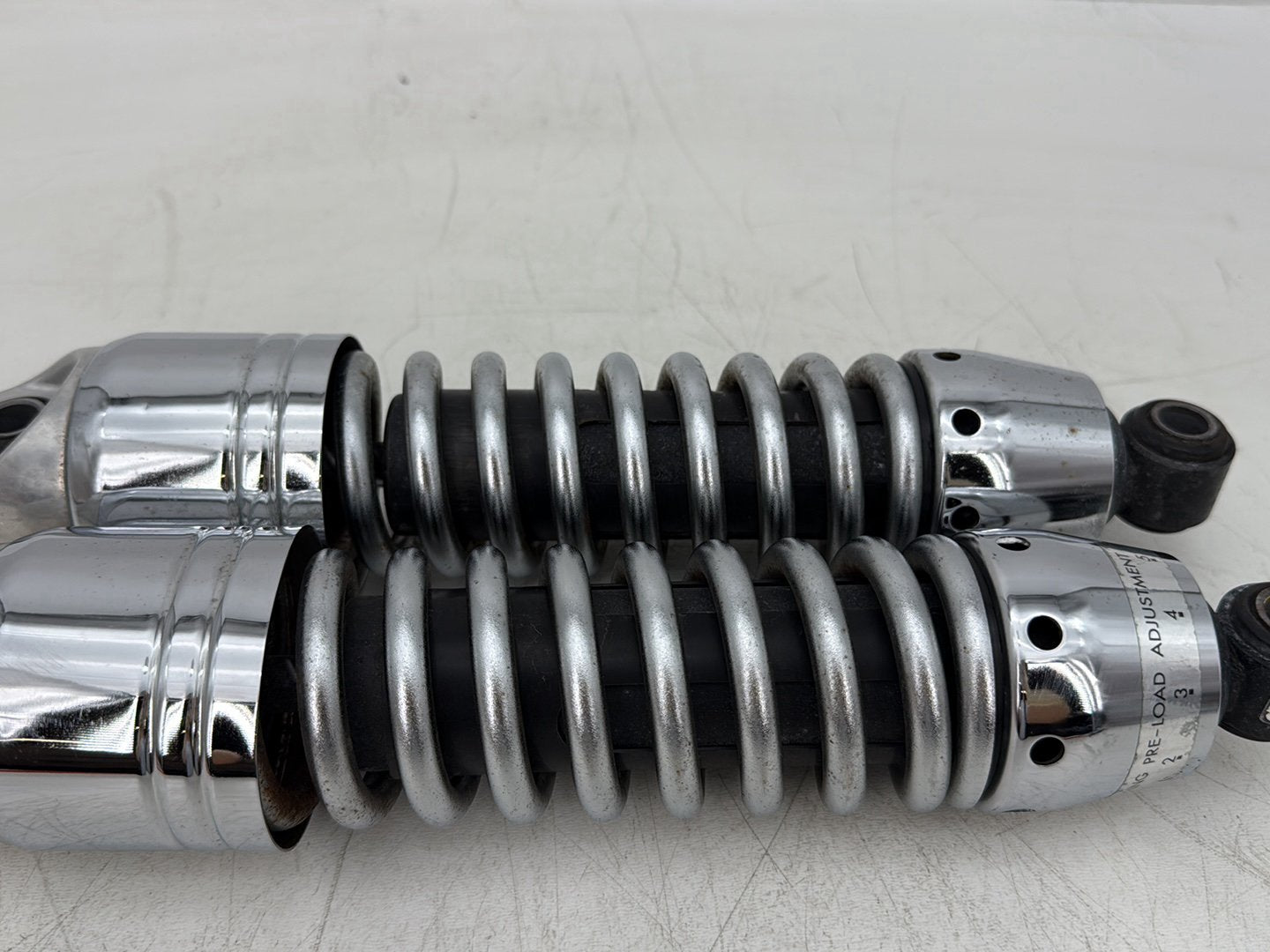 2008 Harley Dyna Low Rider Anniversary OEM Rear Left Right Shock Absorbers 13"