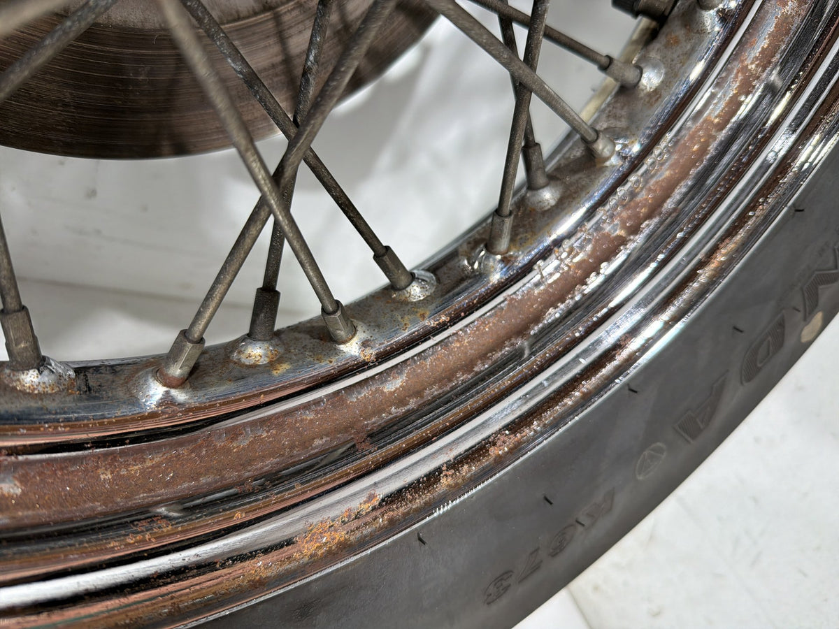 1991 Harley Sportster 883 Deluxe XLH883 Front Rear Wheel Rim Tire Spoked 16" 19"