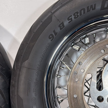 2007 - 2012 Harley-Davidson Touring Street Glide Front Rear Wheel Rim Tire Spoked 41052-08 ,  43085-97