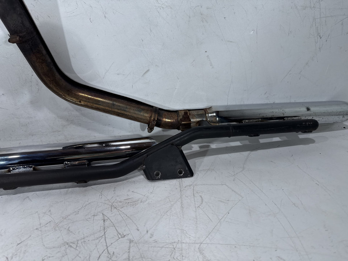 2002 Harley Heritage Softail Classic FLSTC Exhaust Header Pipes Muffler PYTHON