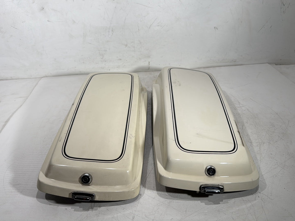 1992 Harley Electra Glide Touring Classic Left & Right Saddlebag Lid Cover Caps