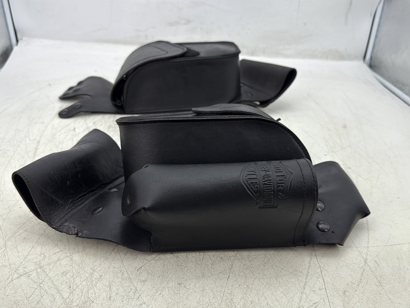 1998 Harley Touring FLHTCUI Electra Glide Ultra OEM Rear Left Right Saddlebags Luggage Leather