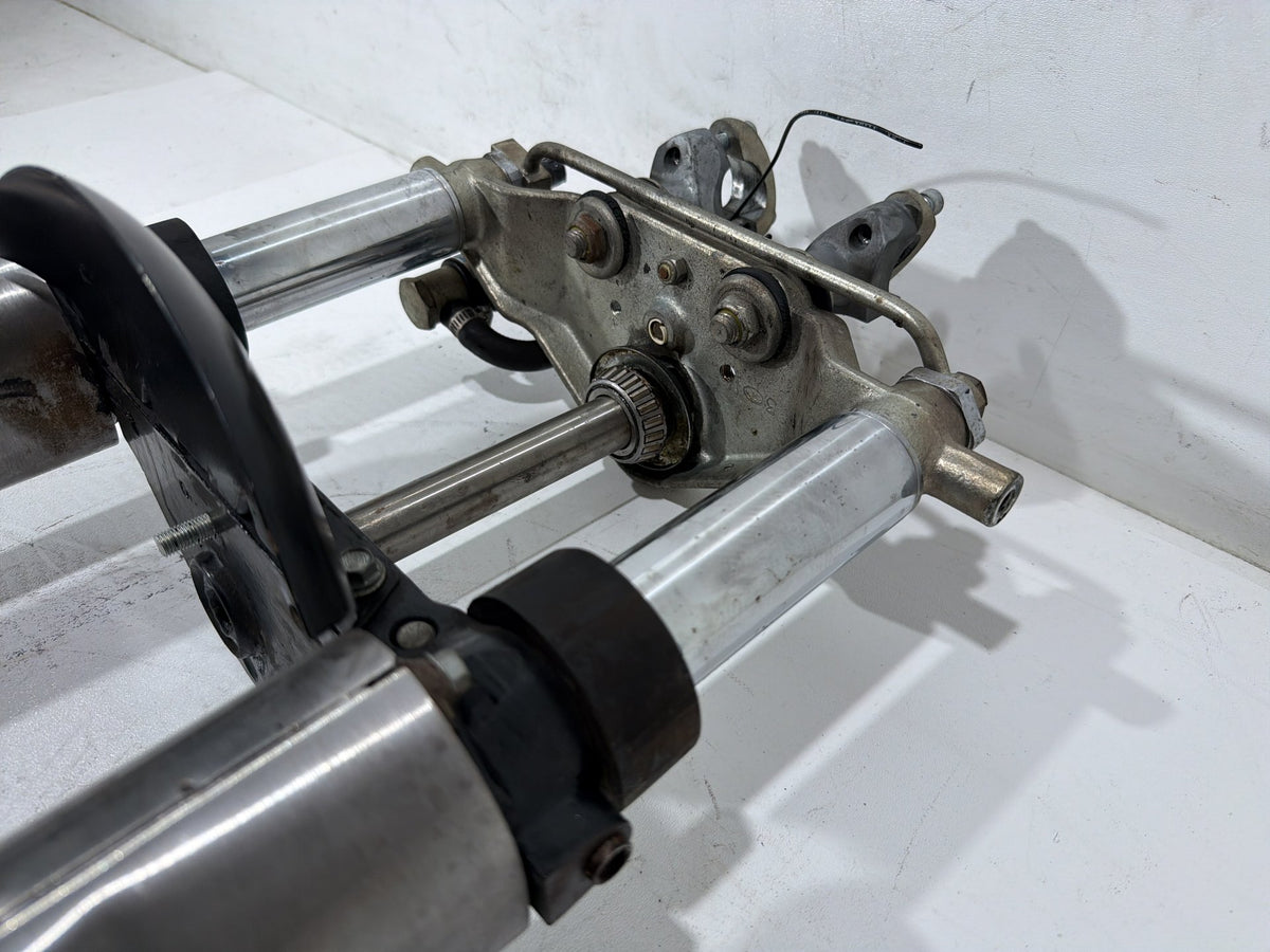 91 Harley Electra Glide Touring Front Triple Tree Set & LH RH Fork Legs Sliders