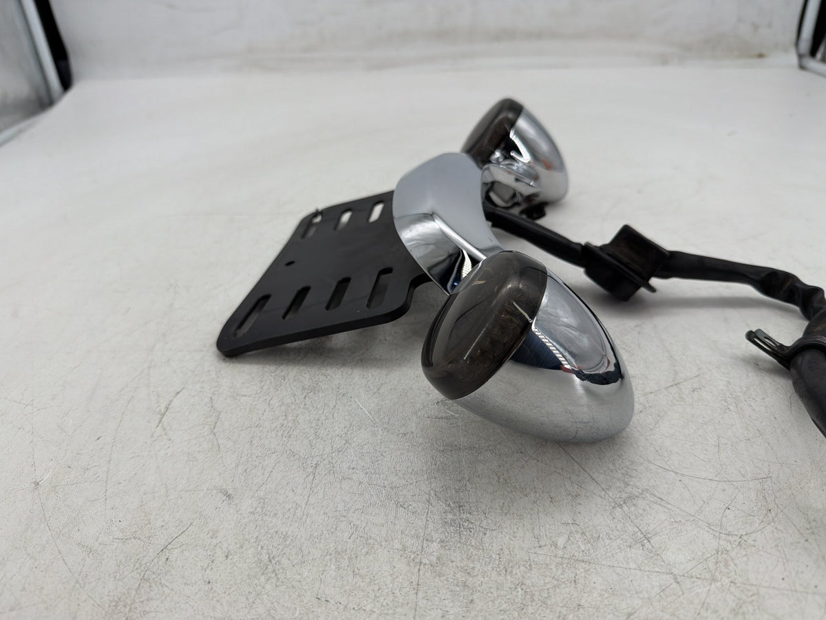 2012 Harley Street Glide Touring Rear Left & Right Turn Signals & License Plate