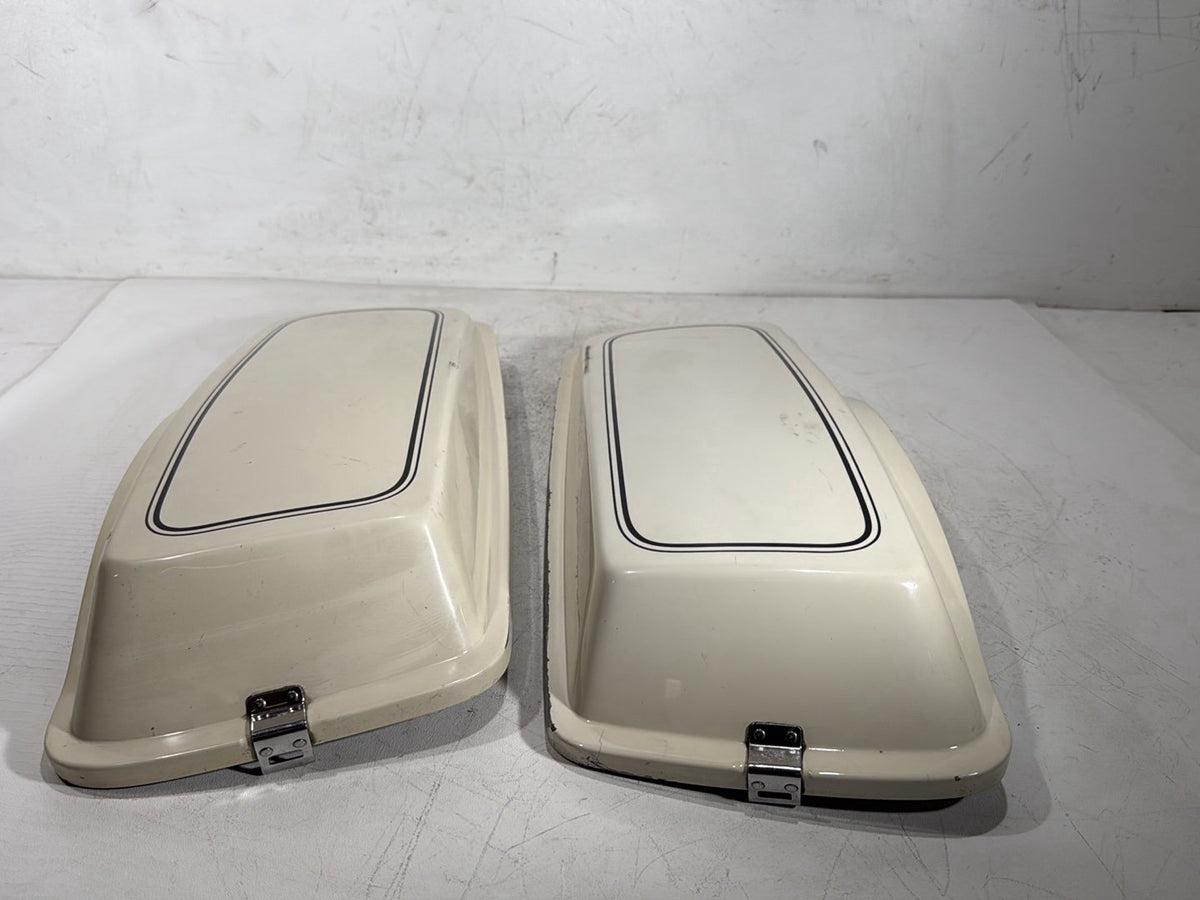1992 Harley Electra Glide Touring Classic Left & Right Saddlebag Lid Cover Caps