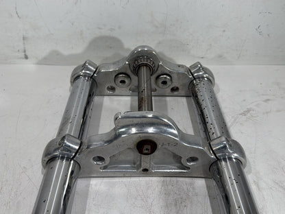 08 Harley Dyna Fat Bob FXDF OEM Front Triple Tree Set & LH RH Fork Legs Sliders