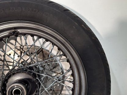1986 - 1998 Harley-Davidson Softail Heritage Classic Front Wheel Rim Tire Spoked 43005-86C
