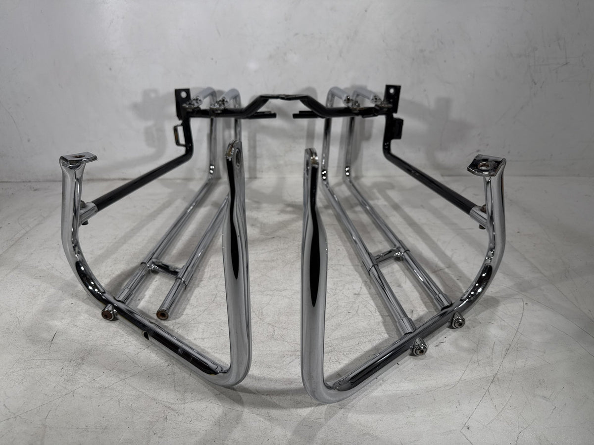 2009 Harley Electra Glide Touring OEM Rear Left Right Saddlebag Guard Rails Bar