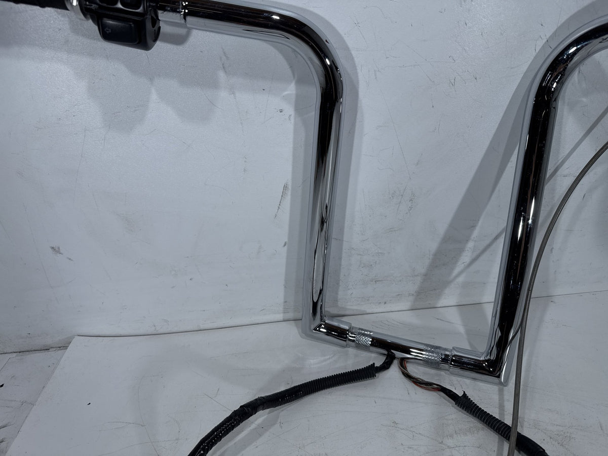 04 Harley Heritage Softail Classic Handlebars Left Right Switches Controls BENT