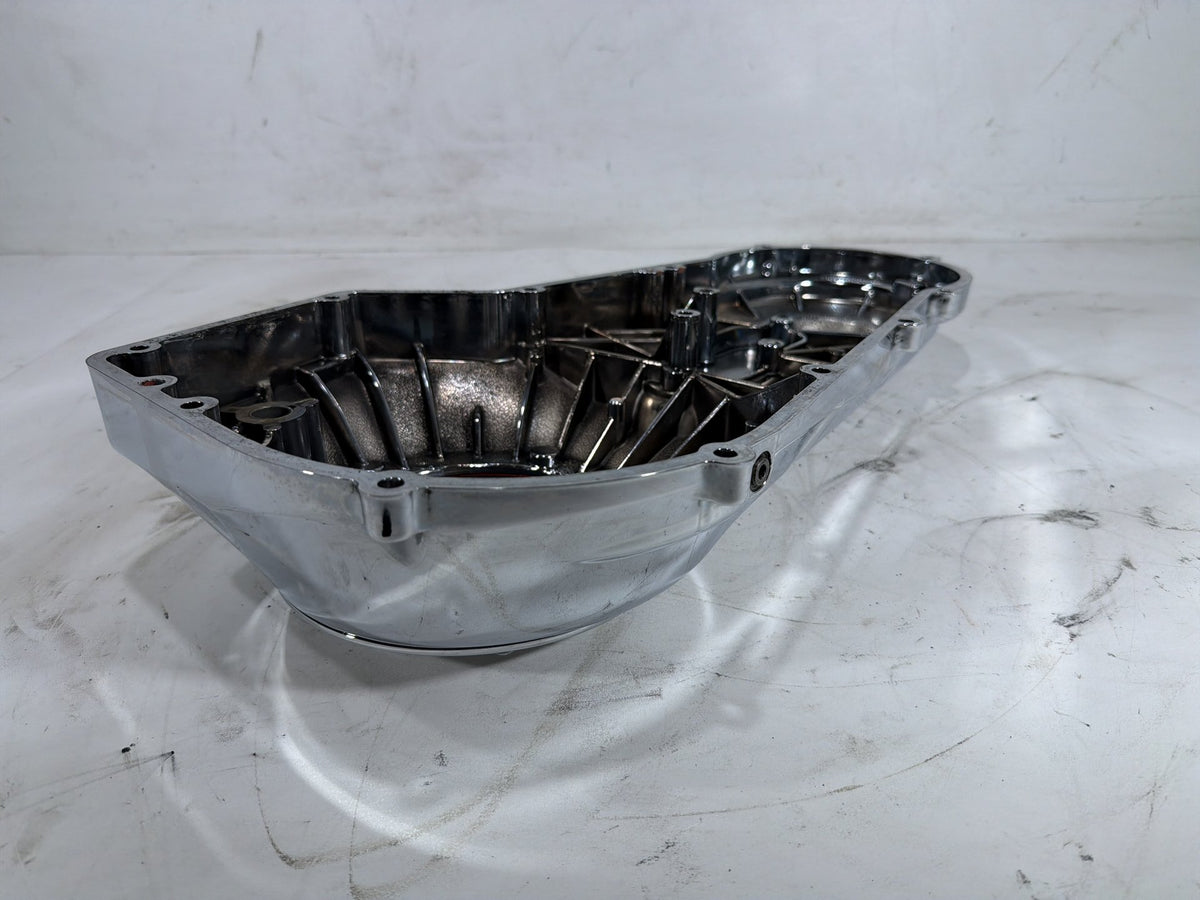 2006 Harley Softail Deuce FXSTDI OEM Outer Primary Clutch Cover SKULL