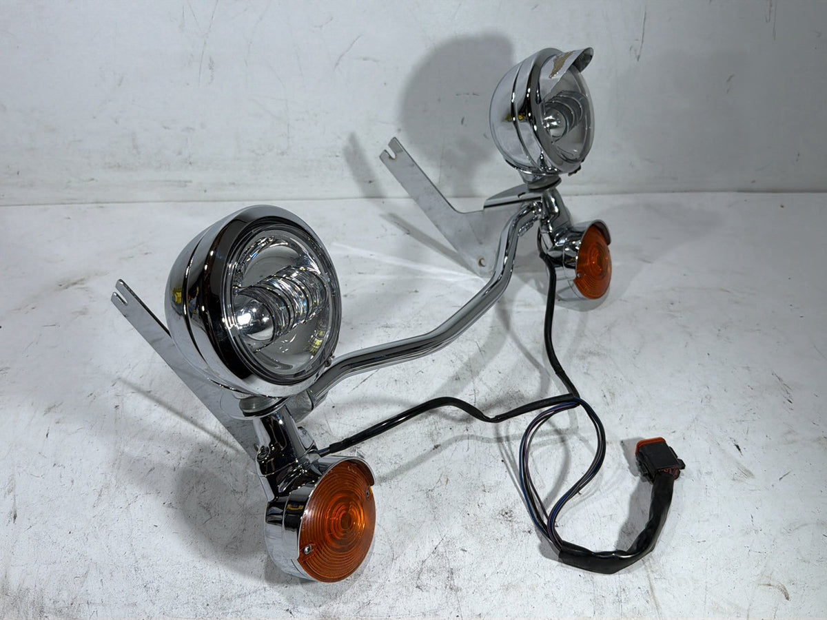 1994 Harley Electra Glide Touring OEM Front Turn Signal Indicators Aux Light Bar