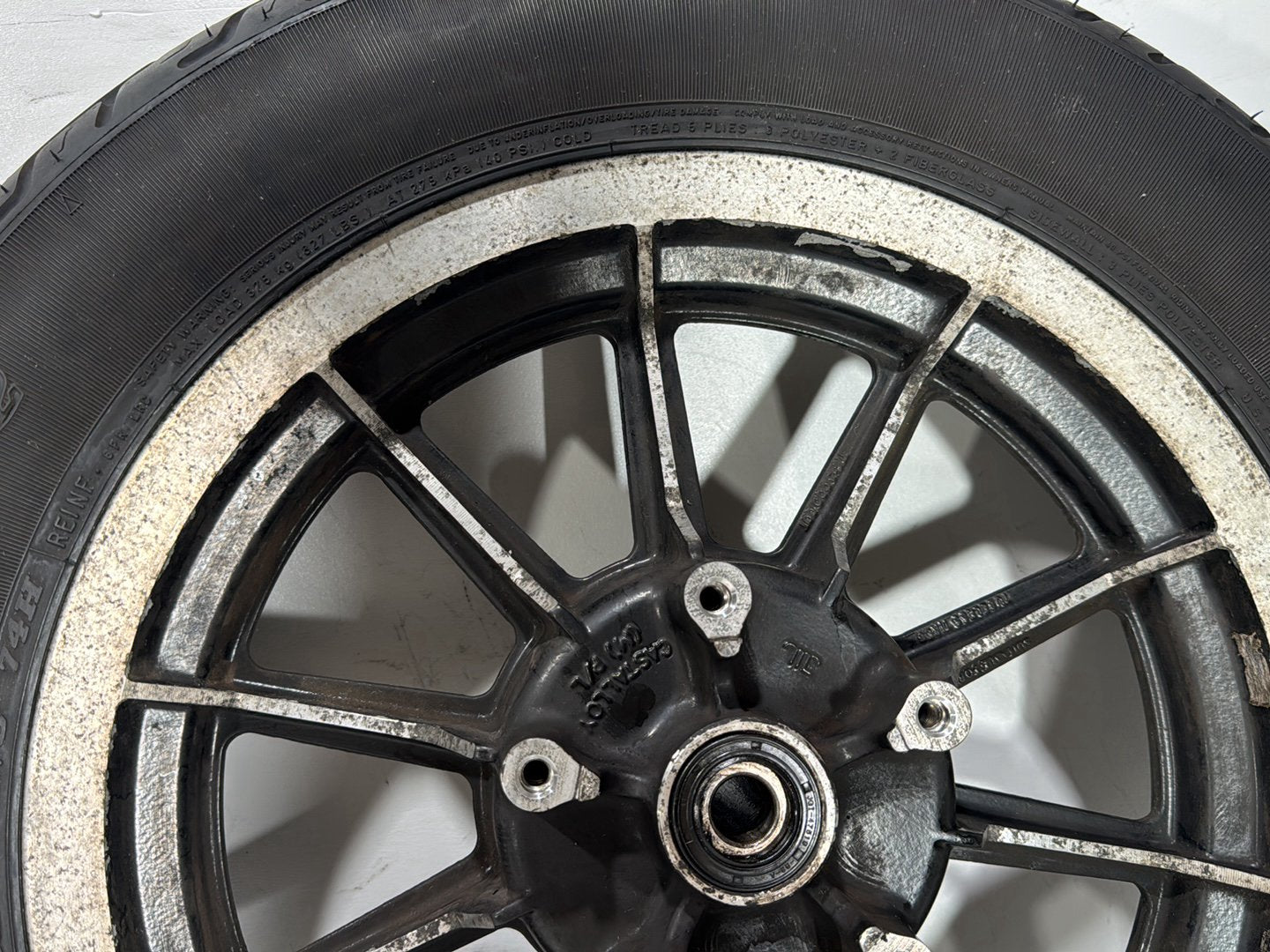 1997 Harley Road King Touring Police Front & Rear Wheel Rim Tire 43402-87A 16"