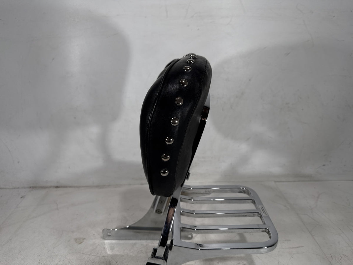 2001 Harley Heritage Softail Classic OEM Rear Sissy Bar w/ Backrest Cushion Pad