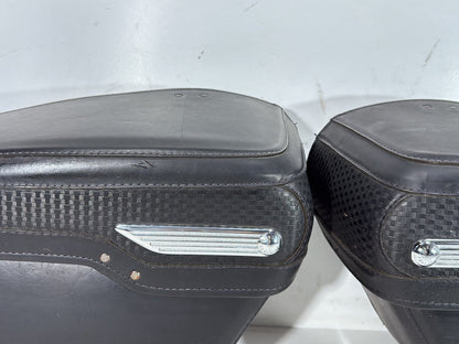 2006 Harley Road King Touring FLHRCI Classic OEM Rear Left Right Saddlebags Luggage Leather