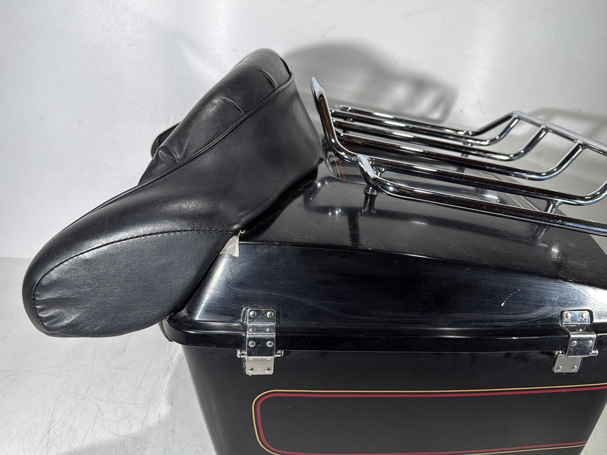 01 Harley Touring Electra Glide Classic OEM Pass Backrest Tour Pak Luggage NOKey