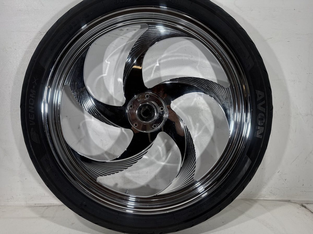 94 Harley Softail FXSTC Front Wheel Rim Tire Aftermarket Custom 90/90-21 54H 21"