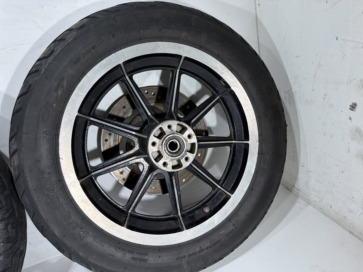 91 Harley Electra Glide Touring Classic Front & Rear Wheel Rim Tire MT90B16 16"