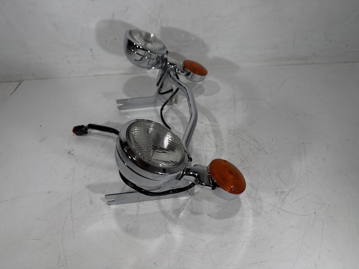 96 Harley Electra Glide Touring Ultra Front Turn Signal Indicators Aux Light Bar