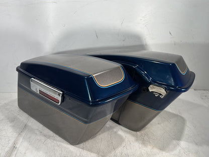 1998 Harley Touring FLHTCUI Electra Glide Ultra OEM Left Right Saddlebags Luggage NOKey