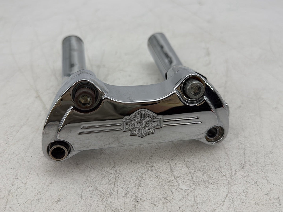 2001 Harley Sportster 883 Hugger XLH883 OEM Front Handlebar Riser Top Clamp Chrome