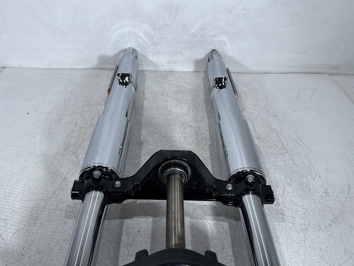 2013 Harley Electra Glide Touring CVO Screamin Eagle OEM Front Triple Tree Set & LH RH Fork Legs Sliders