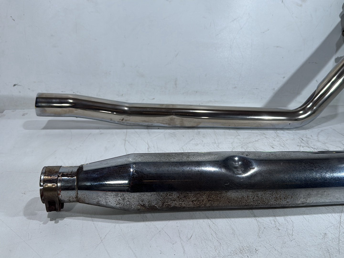 2008 Harley Road King Touring Exhaust Muffler Silencer Slip On DENTED
