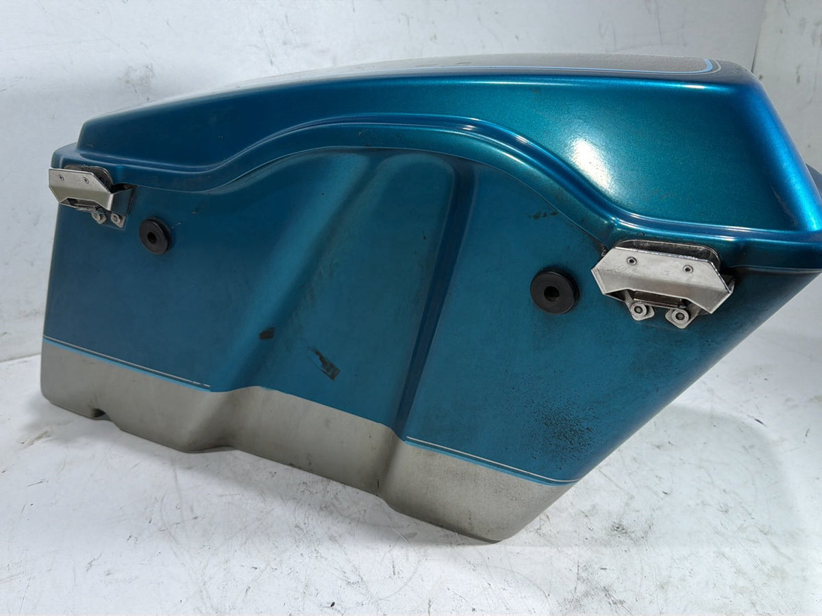 94 Harley Electra Glide Touring Classic Left 1 Saddlebag Luggage NO Key CRACKED