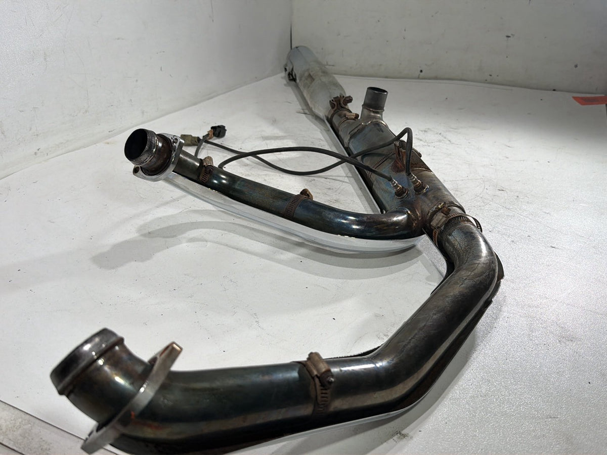 2010 Harley Road King Touring Classic Exhaust Headers Pipe Mufflers Python