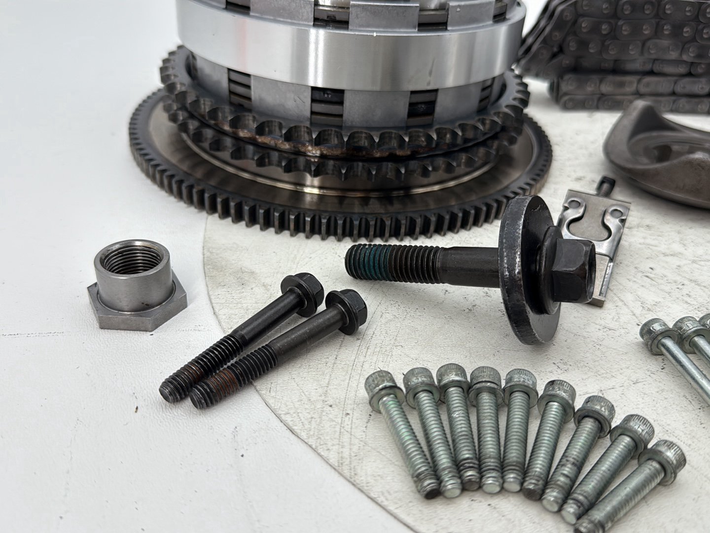 2008 Harley Softail Deluxe FLSTN OEM Clutch Basket Chain Tensioner Kit