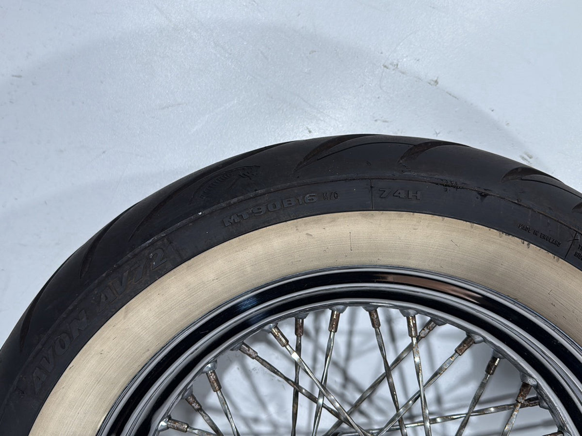 1990 Harley Electra Glide Touring Front Rear Wheel Rim Tire Spoked MT90B16 16"