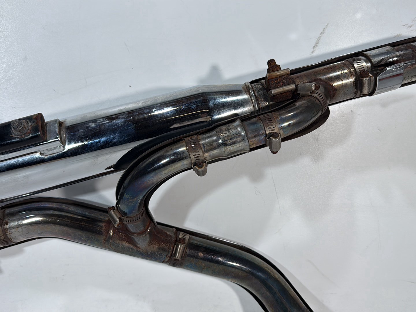 2005 Harley Dyna FXDWG Wide Glide OEM Exhaust Header Muffler Pipes Screamin Eagle