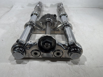 2015 Harley Dyna Low Rider FXDL OEM Front Triple Tree Set & LH RH Fork Legs Sliders