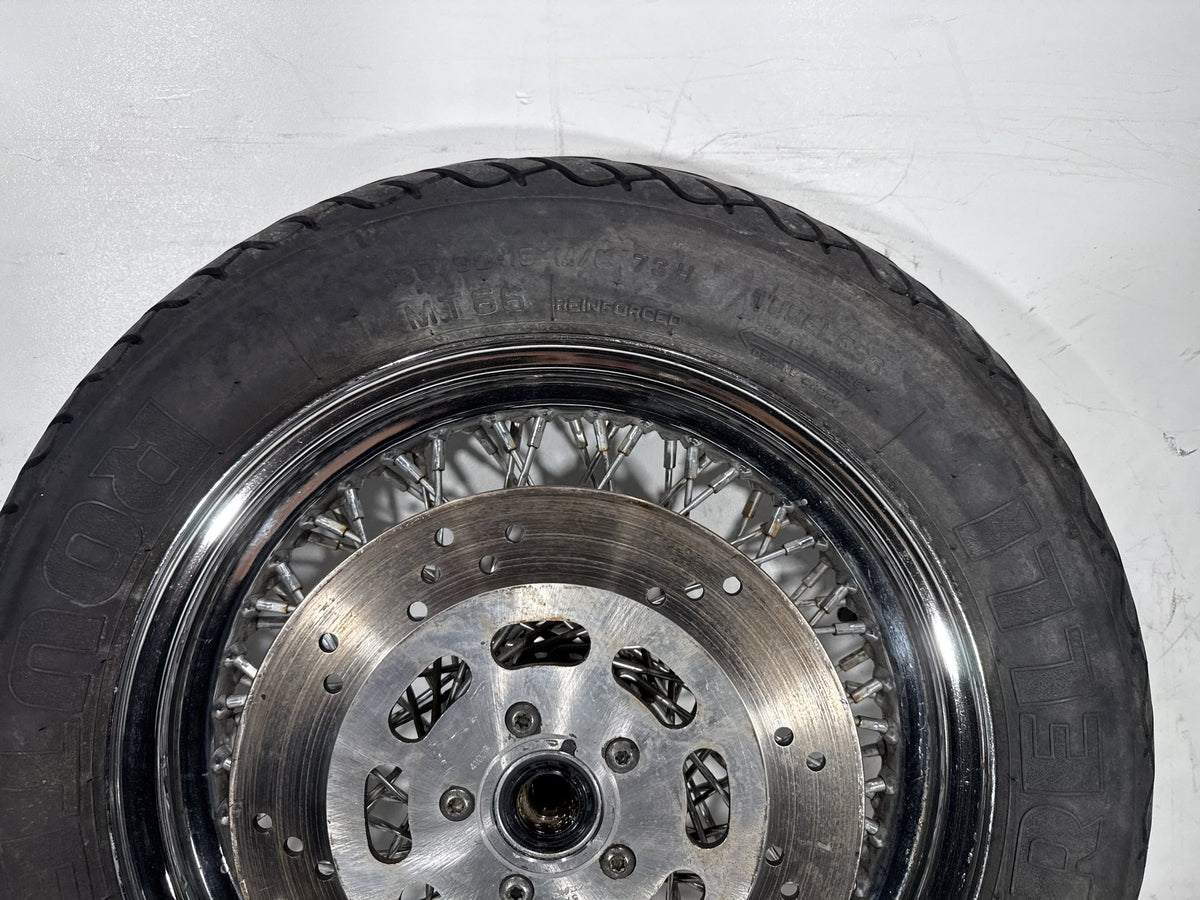 1995 Harley Heritage Softail Classic OEM Front Wheel Rim Tire Spoked MT90B16 16"