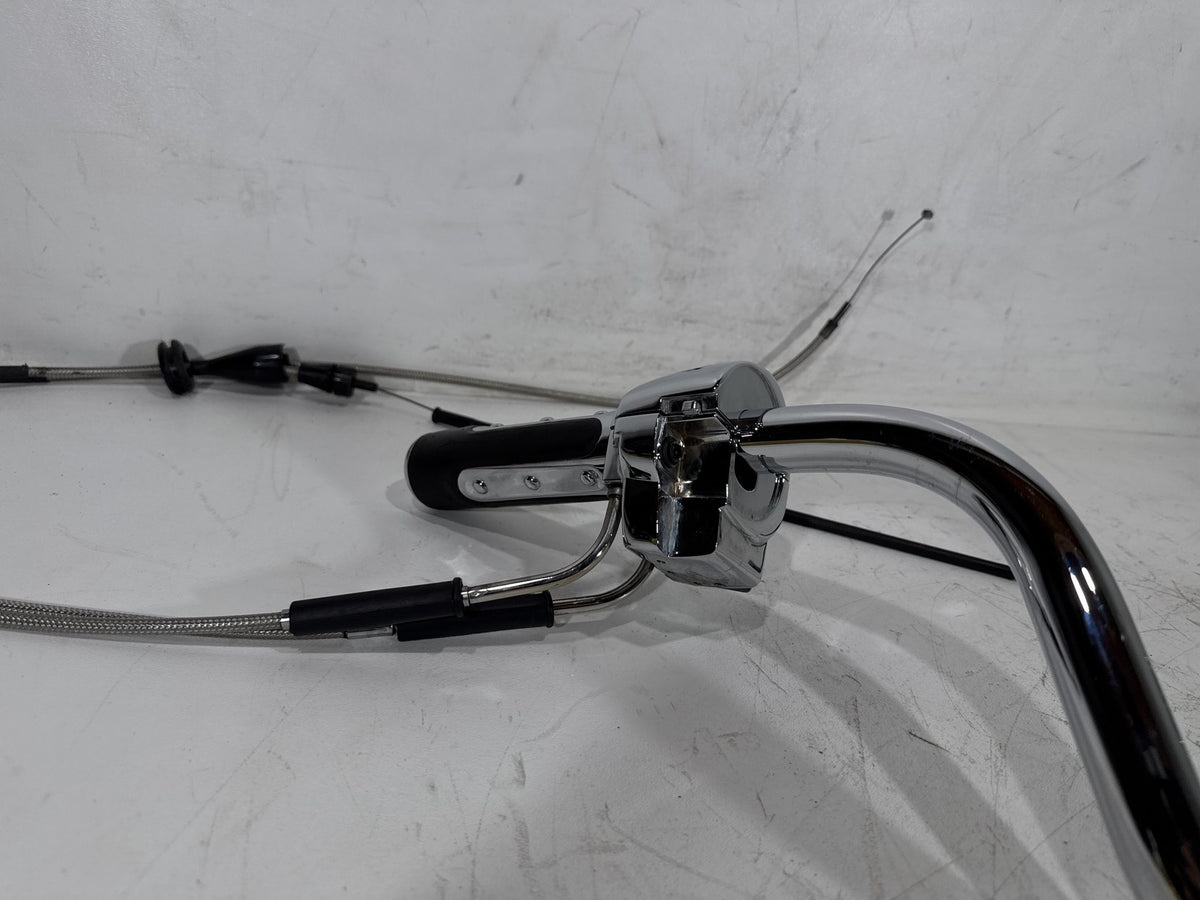 07 Harley Electra Touring CVO OEM Handlebars Left Right Switches Controls Chrome