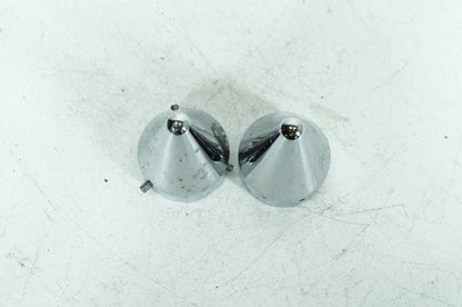 1984 - 1998 Harley-Davidson Touring Electra Glide Ultra Rear Wheel Axle Nut Covers Caps LA Choppers Spike