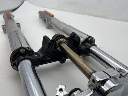 2008 Harley Softail Deluxe FLSTN OEM Front Triple Tree Set & LH RH Fork Legs Sliders
